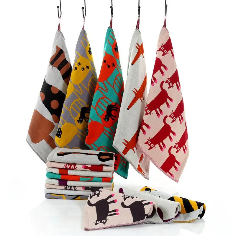 Home Textiles Face Towel - 아기 수건 목화 목욕 만화 수건