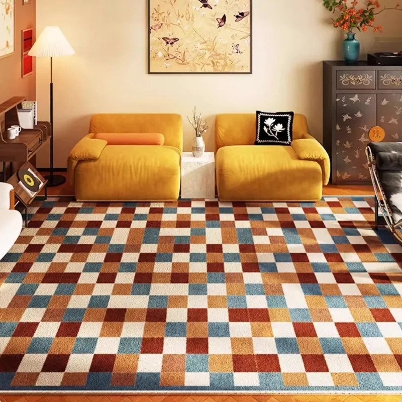 Home Textiles Plaid - 한국 스타일 대형 거실 카펫 미끄럼
