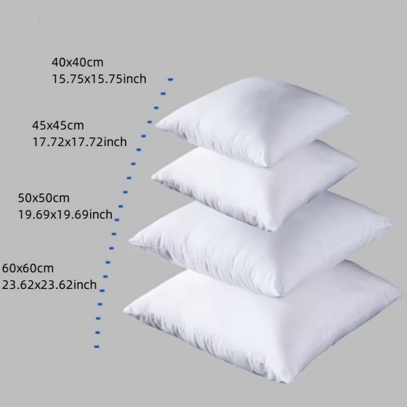 Pillow Insert 18X18 - 표준 흰색 바운스 백 베개 쿠션