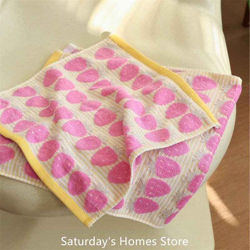 Home Textiles Face Towel - 딸기 시리즈 코튼 부드러운 페이스 타올,