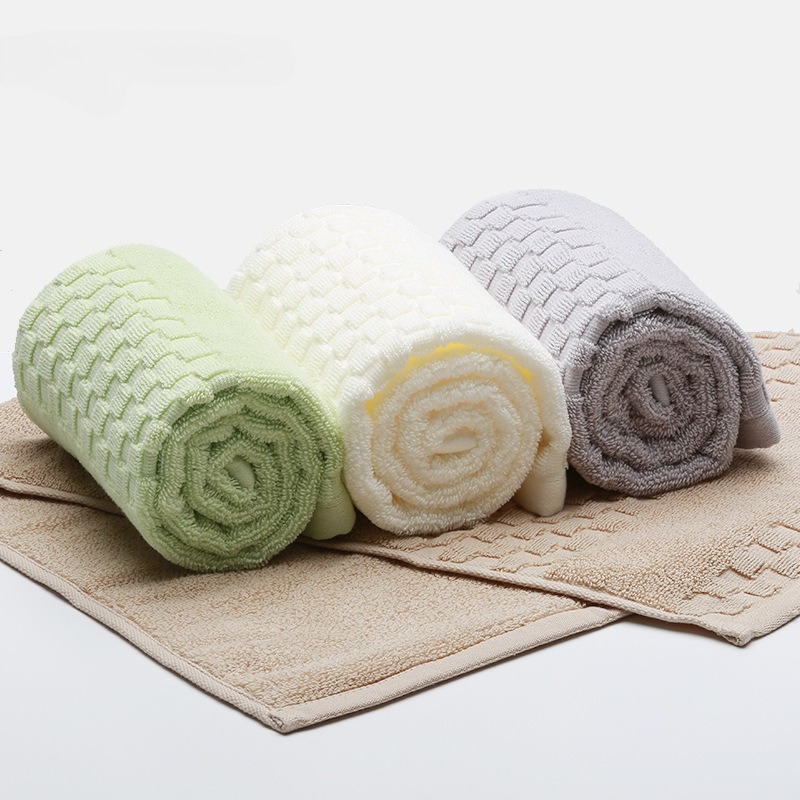 Home Textiles Face Towel - 1PC 부드러운 순면 핸드 타올 단색