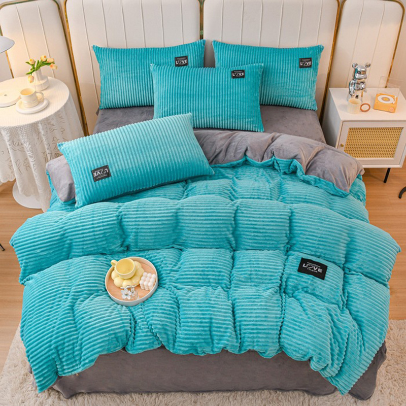 Linen Duvet Cover - 3피스 이불 커버 겨울용 따뜻한 침구