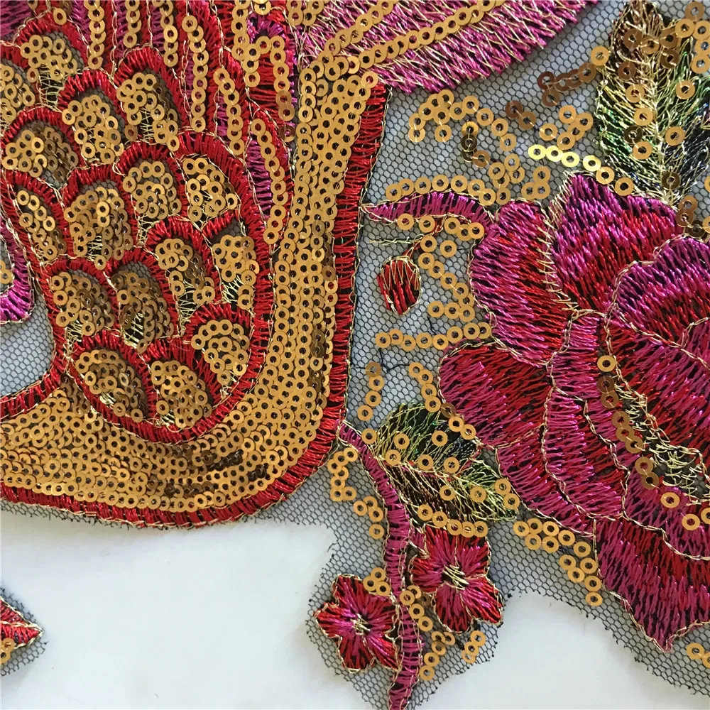 공작 깃털 DIY 공예 스팽글 골드 스레드 자수 의류  - Home Textiles Sale 리뷰 및 가격