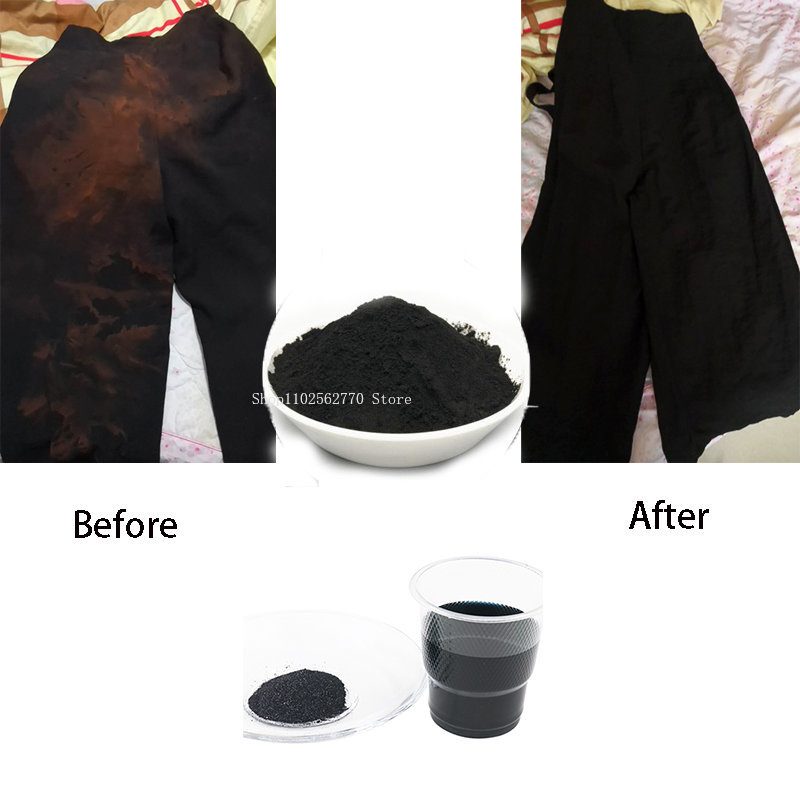 50g 블랙 패브릭 염료 의류 단장 한 착색제 코튼 린 - Home Textiles Store 리뷰 및 가격