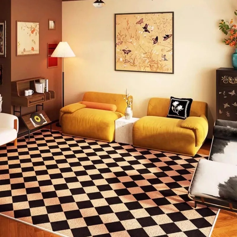 한국 스타일 대형 거실 카펫 미끄럼 방지 장식 홈 기하 - Home Textiles Plaid 리뷰 및 가격