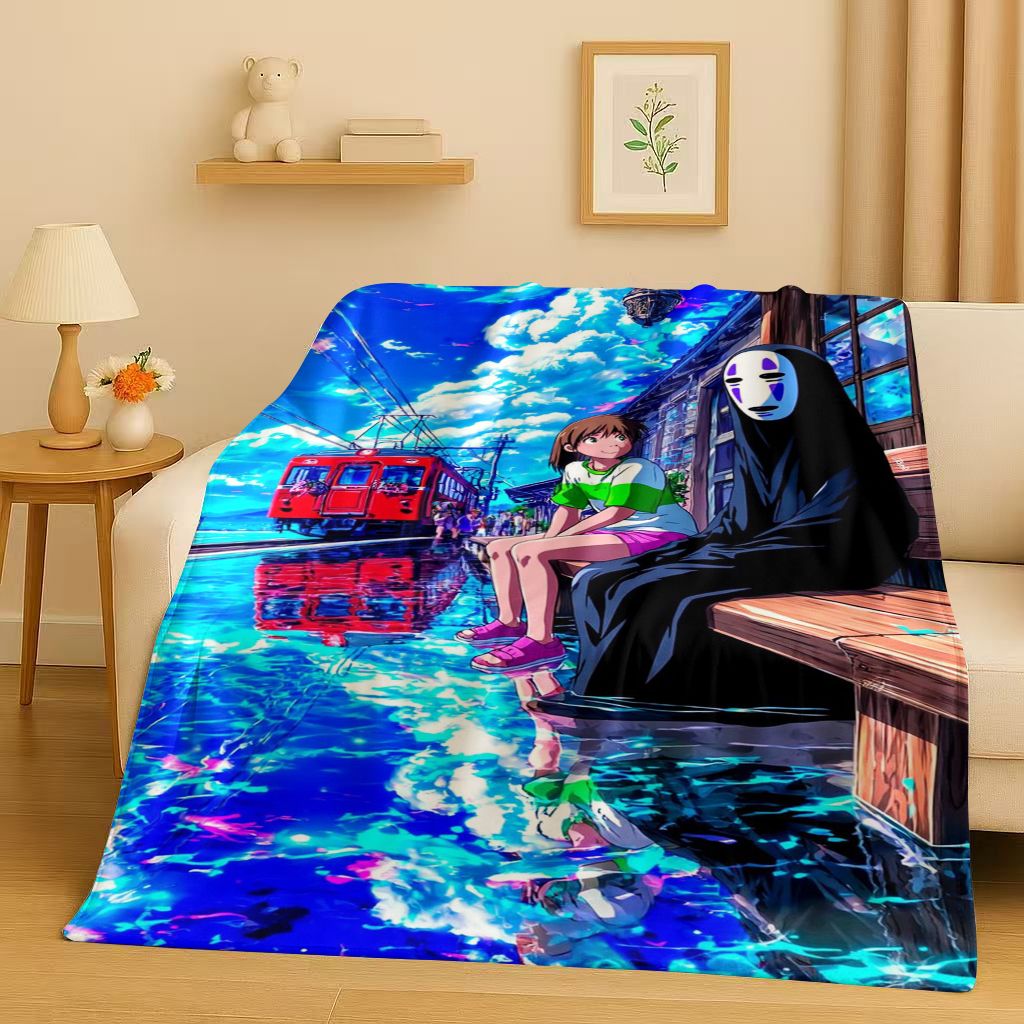 클래식 만화 센과 치히로의 행방불명 노페이 맨 플란넬  - Home Textiles Face Towel 리뷰 및 가격