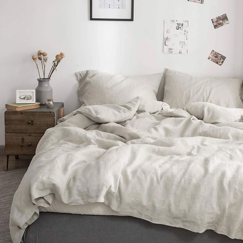 100% 린넨 침구 이불 커버 스톤워시 프랑스 린넨 단 - Quality Home Textiles 리뷰 및 가격