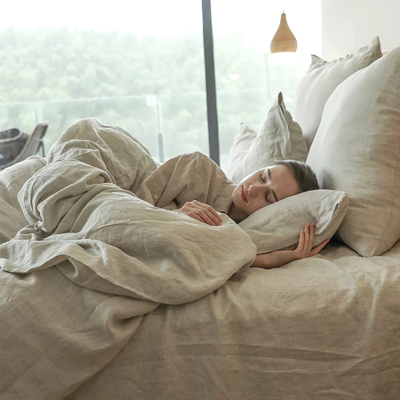 100% 린넨 침구 이불 커버 스톤워시 프랑스 린넨 단 - Quality Home Textiles 리뷰 및 가격