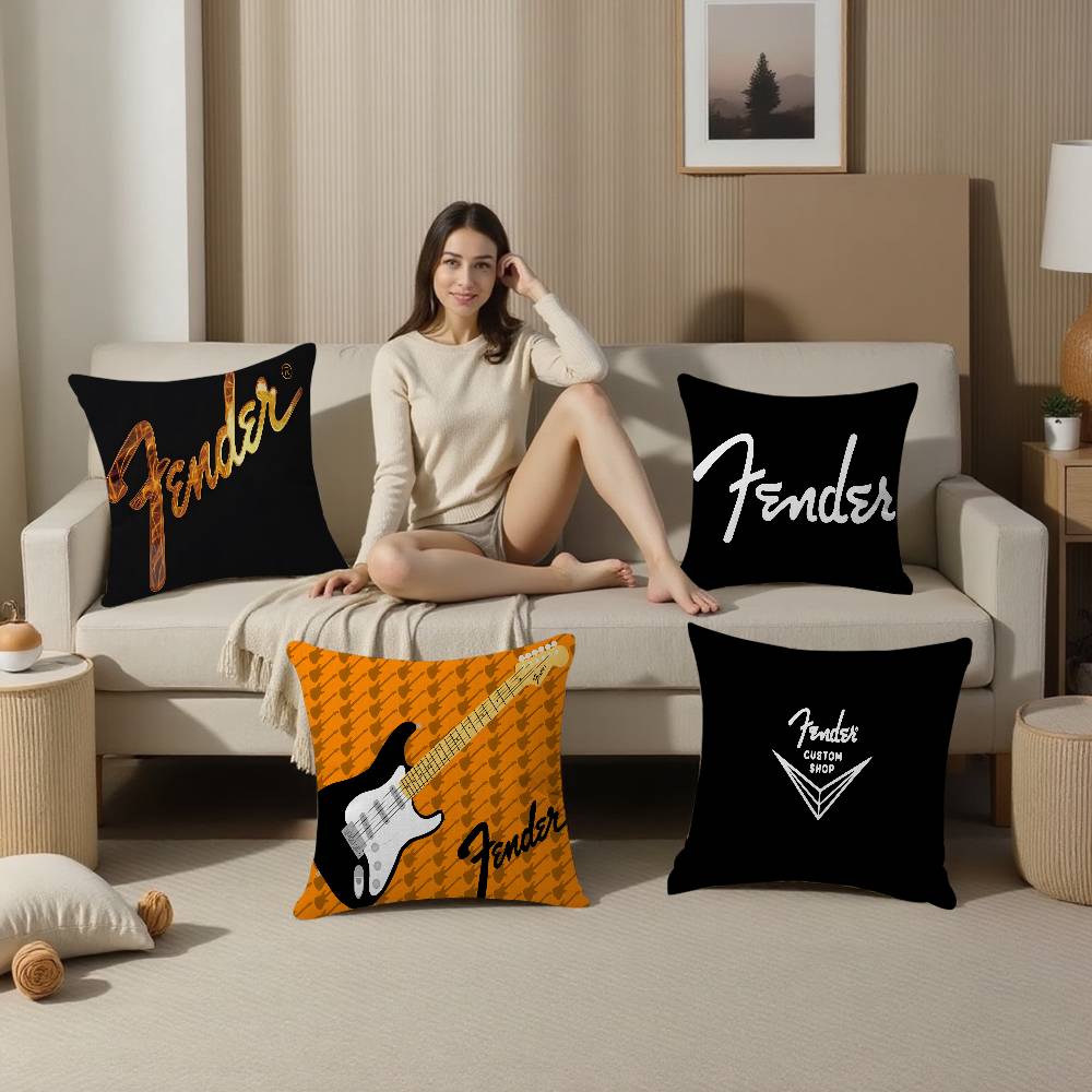 F-펜더 기타 베개 커버 만화 소파 장식용 홈 양면 인 - Quality Home Textiles 리뷰 및 가격