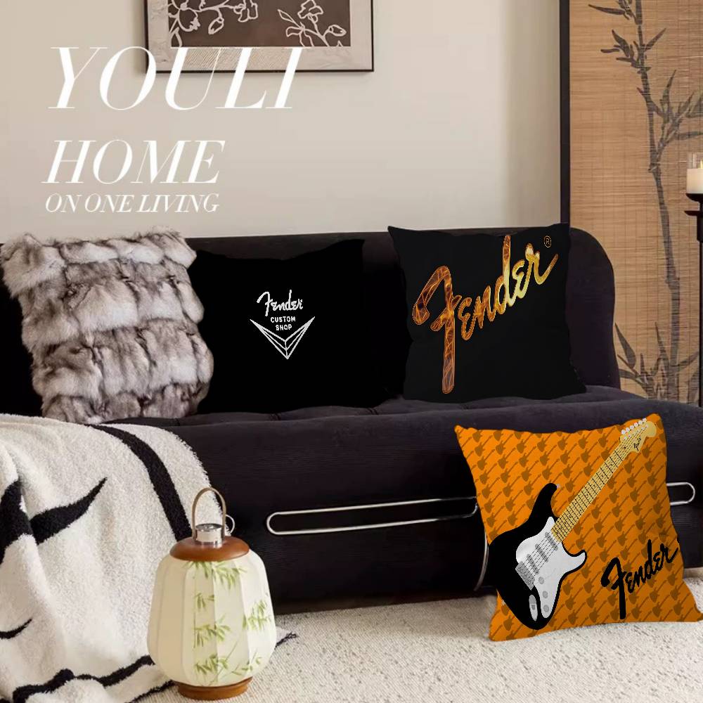 F-펜더 기타 베개 커버 만화 소파 장식용 홈 양면 인 - Quality Home Textiles 리뷰 및 가격