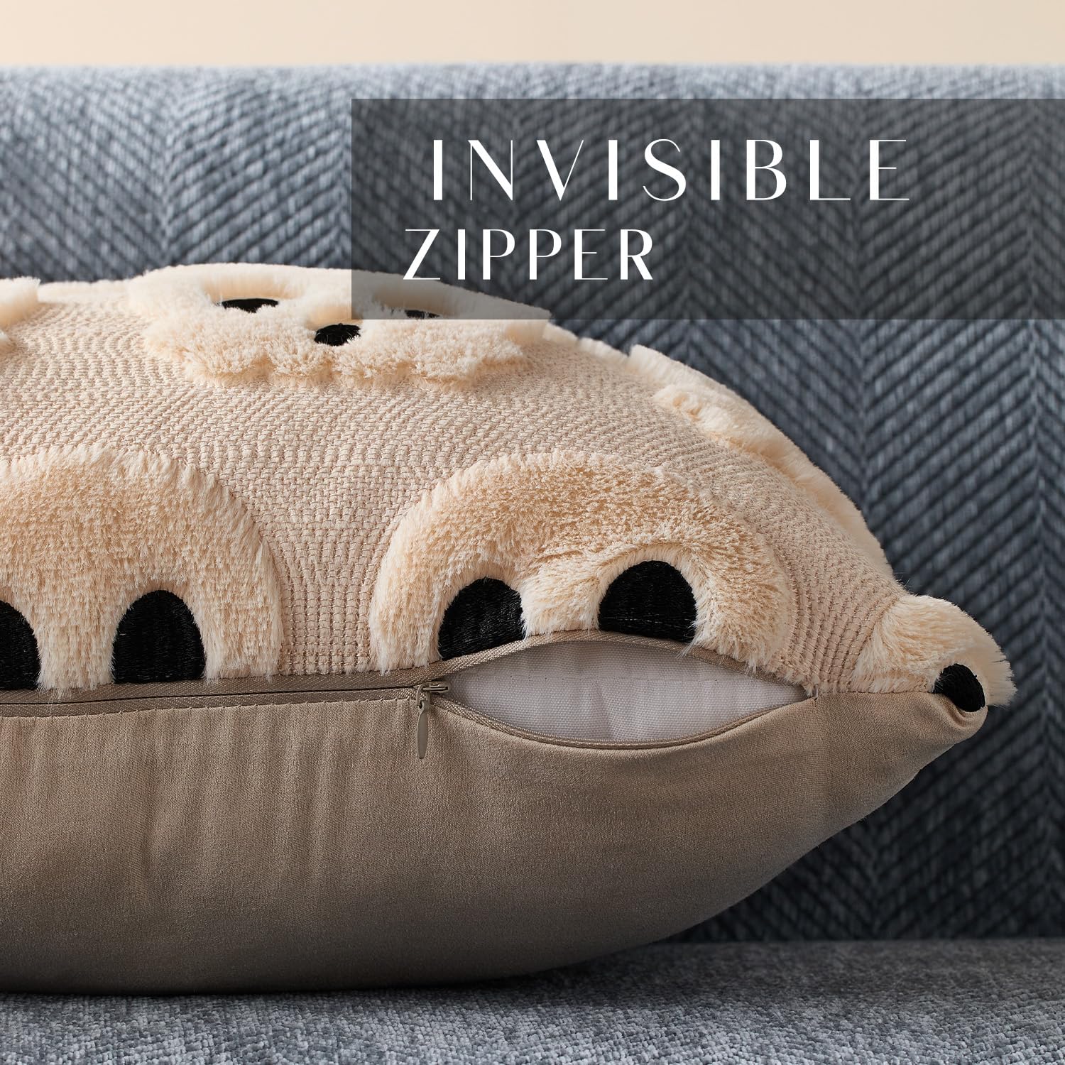 할로윈 베개 커버 18x18 인치 베이지색 해골 할로윈 - Pillow Insert 18X18 리뷰 및 가격