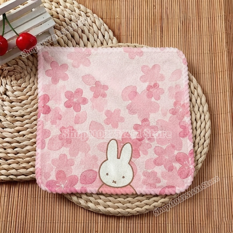 귀여운 미피 프린트 사각 타월 세트 (세안 및 손 닦기 - Home Textiles Face Towel 리뷰 및 가격