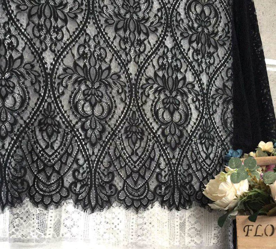 3미터 두께의 유럽식 속눈썹 레이스 DIY 웨딩 드레스 - Home Textiles Importers In Usa 리뷰 및 가격