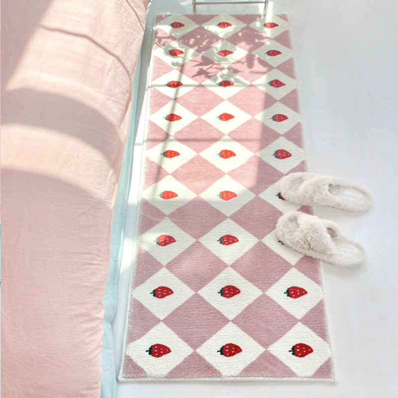 VIKAMA Ins 스타일 캐시미어 롱 스트립 러그 컴 - Home Textiles Plaid 리뷰 및 가격