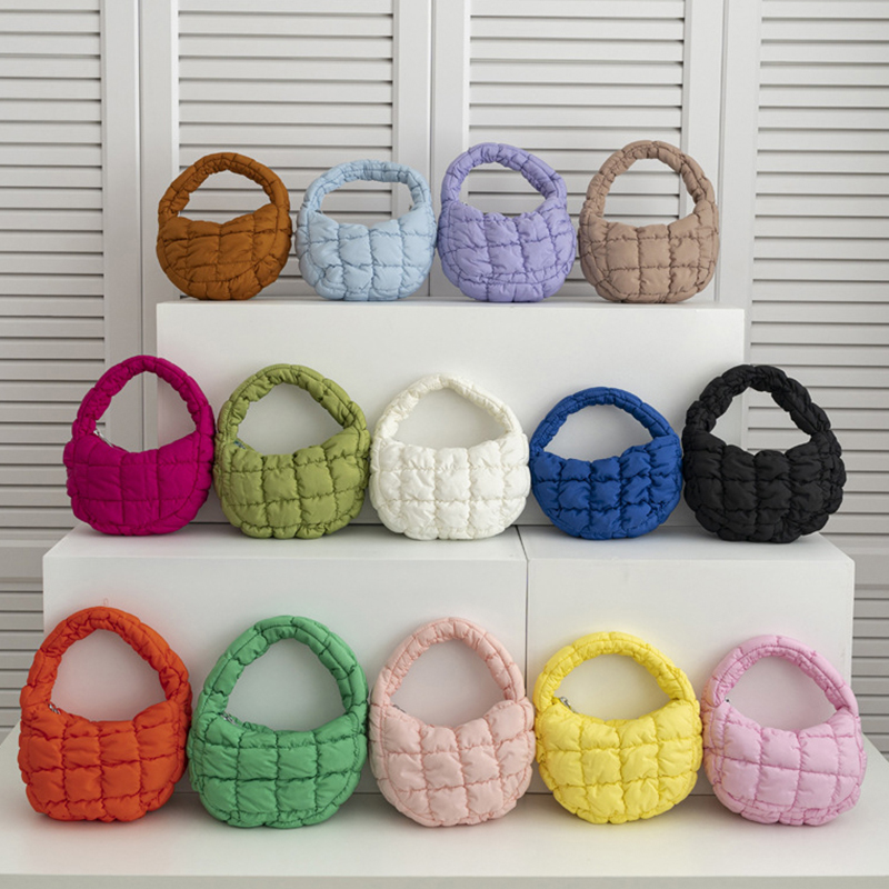 캔디백 패션 미니 퍼프 토트백 퀼팅 원형 폰 파우치 우 - Home Textiles Store 리뷰 및 가격