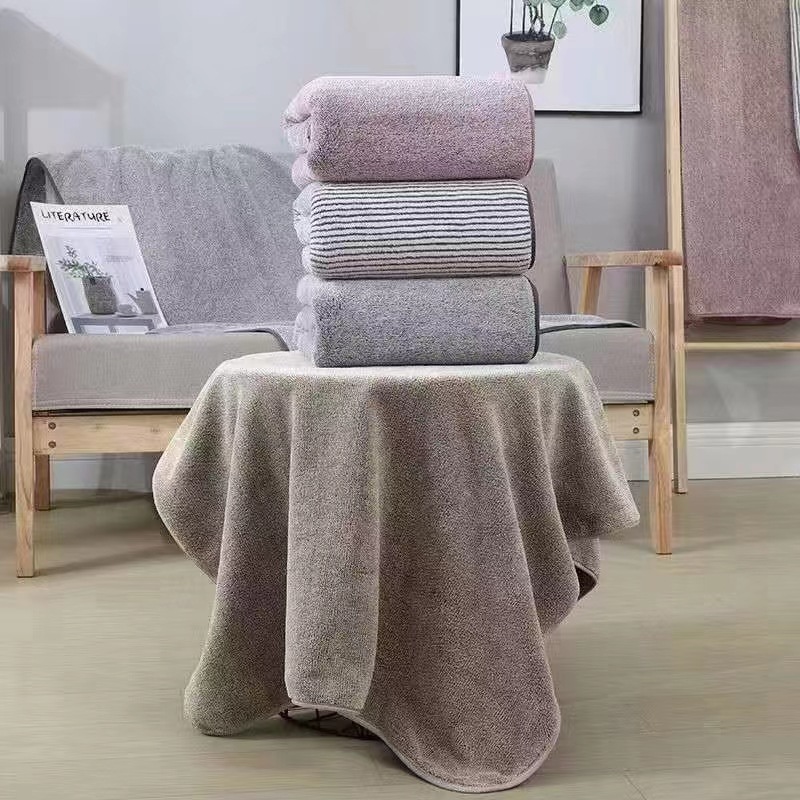 두꺼운 대나무 숯 섬유 산호 벨벳 대형 수건, 고밀도  - Home Textiles Face Towel 리뷰 및 가격