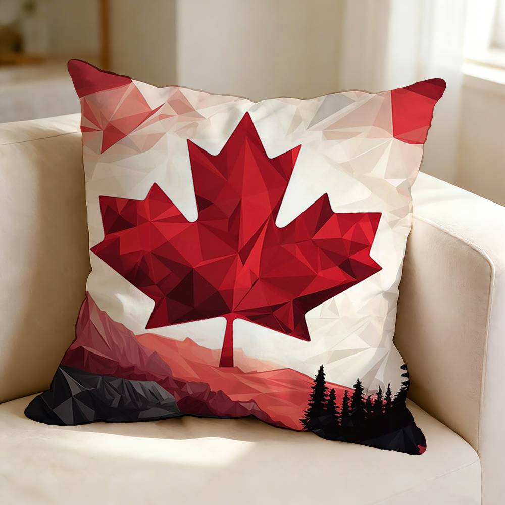 C-캐나다의 멋진 국기 사각형 양면 인쇄 베개 커버 침 - Home Textiles Canada 리뷰 및 가격