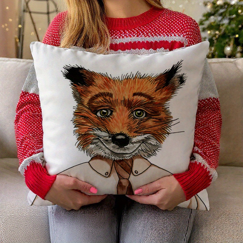 1개 미스터 폭스 베개 커버 가을 숲 테마 폴리에스테르 - Pillow Insert 18X18 리뷰 및 가격